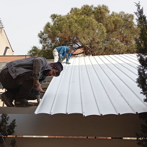 قیمت سقف شیروانی شیبدار ورق UPVC سقف پارکینگ